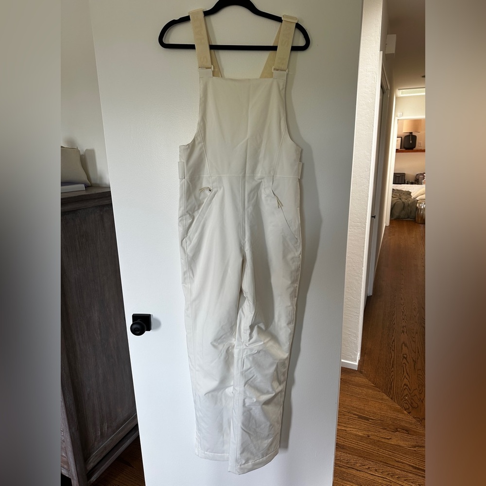 Halfdays Carson Bib Pant Large Cloud White NWOT